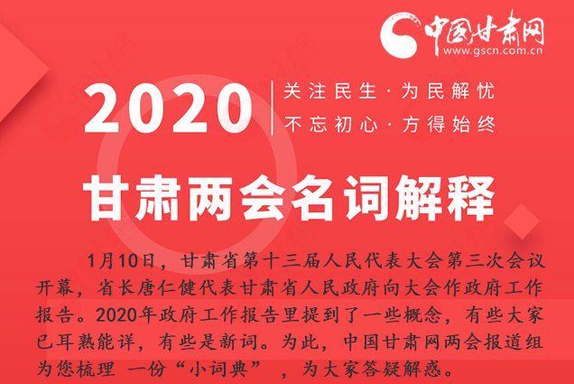 2020甘肅兩會|漲知識！政府工作報告23個新名詞，最全解釋來了