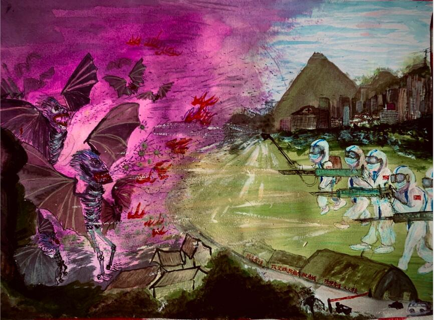 “疫情當前，孩子們有‘畫’說”作品展播（四十三）