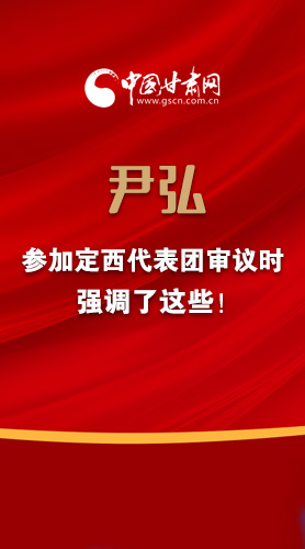 【2022甘肅兩會·圖解】尹弘書記參加定西代表團(tuán)審議時強(qiáng)調(diào)了這些！