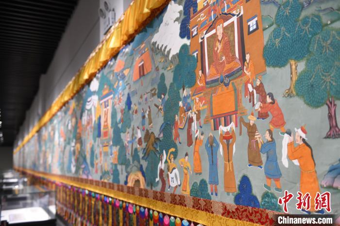 8月20日，“塔影河聲吉祥千年——涼州會盟暨蘭州與武威文物聯(lián)展”在蘭州市博物館開展。戴文昌 攝