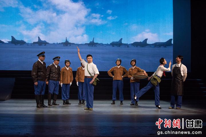 圖為甘肅原創(chuàng)音樂劇《風花雪月》演出劇照。(資料圖)潘禹辰 攝