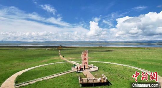 2024年6月，甘肅甘南州碌曲縣尕海湖。(資料圖)高瑩 攝